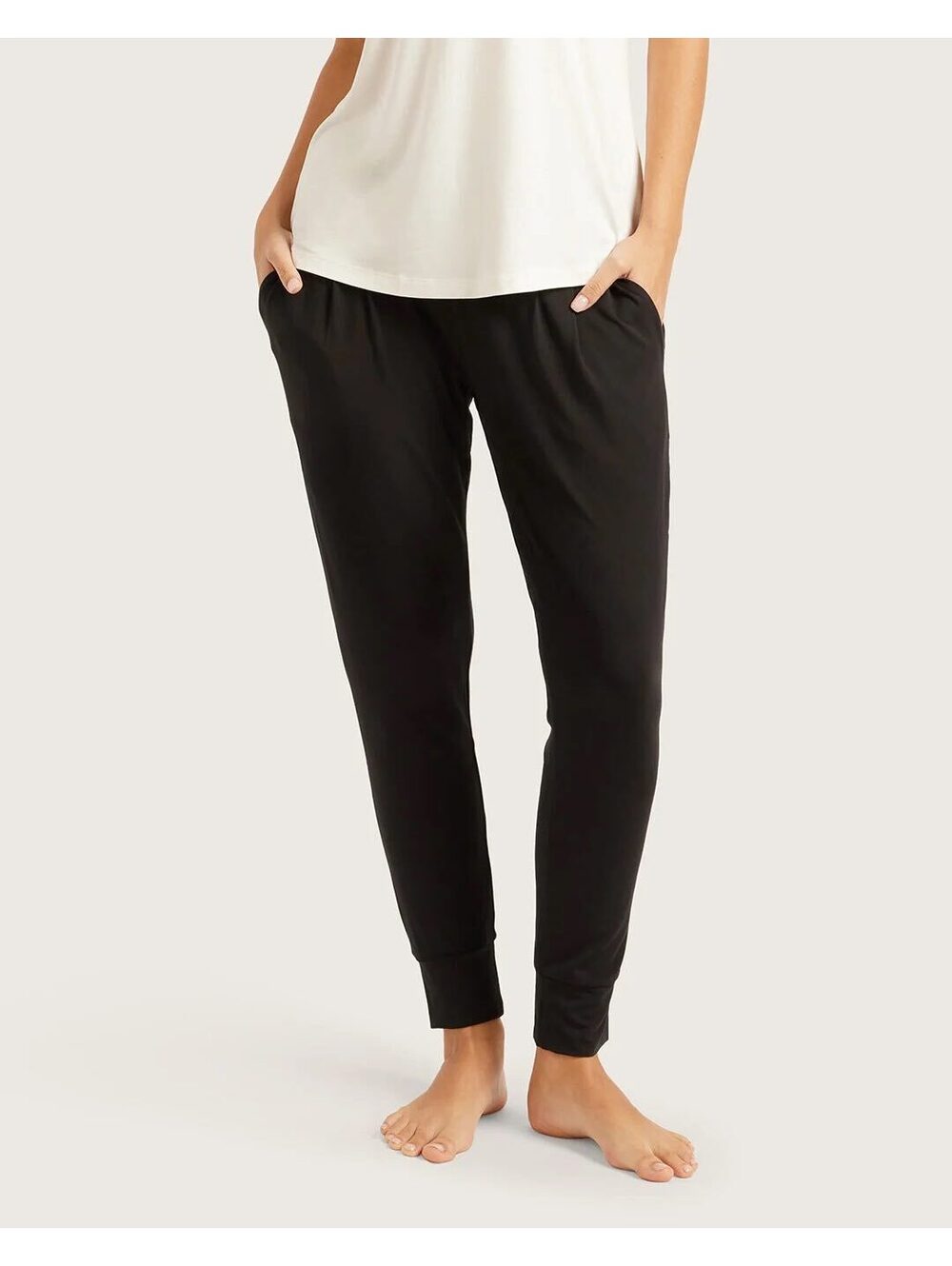 Boody Downtime Lounge Jogger Pajama Pants Heavyweight Bamboo Jersey Fabric Small